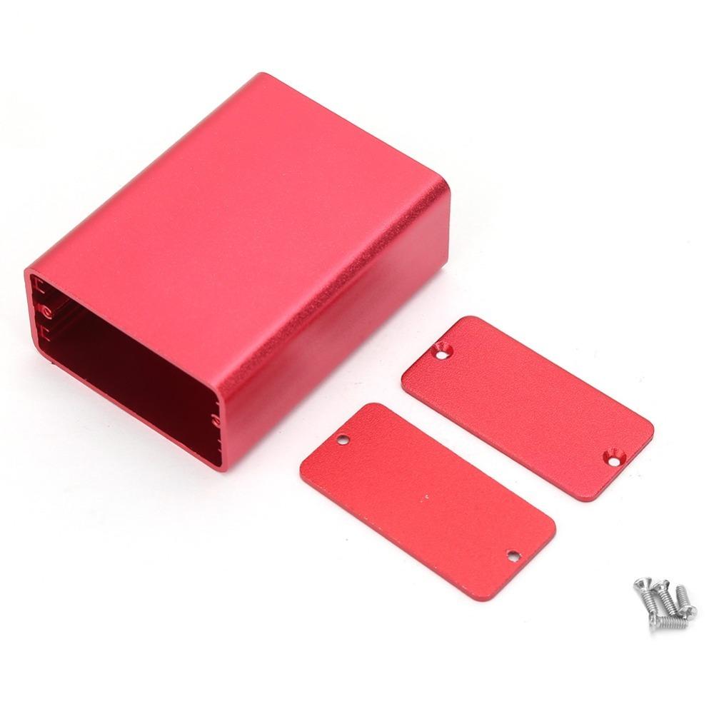 

Instrument Case 23*44*60mm Aluminum Box Frosted Red Aluminum Circuit Board Instrument Box DIY Aluminum Box Circuit Board Housing