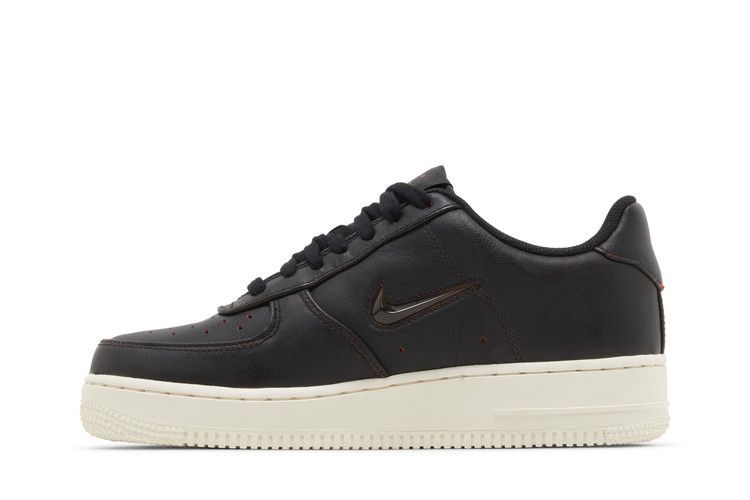 Men's Sneakers Nike Air Force 1 Low '07 PRM Jewel Home and Away Black Black/Black-Safety Orange-Sail
