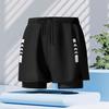 Men's Swim Trunks Quick Dry Loose Fit Double Layer Sports Shorts for Swimming Running