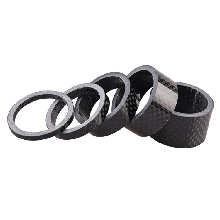 5 Pcs Bike Carbon Fiber Headset Spacer Lightweight Bicycles Headset Washer