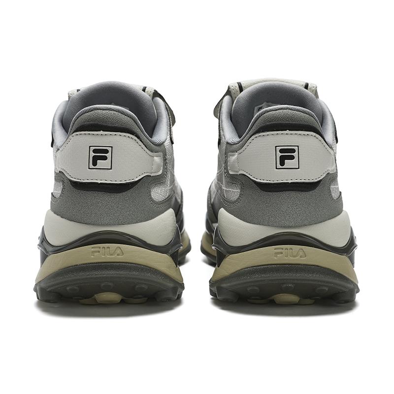 New FILA KM2 Breathable Low-Top Running Shoes Men's Silver Green F12M443115FSD