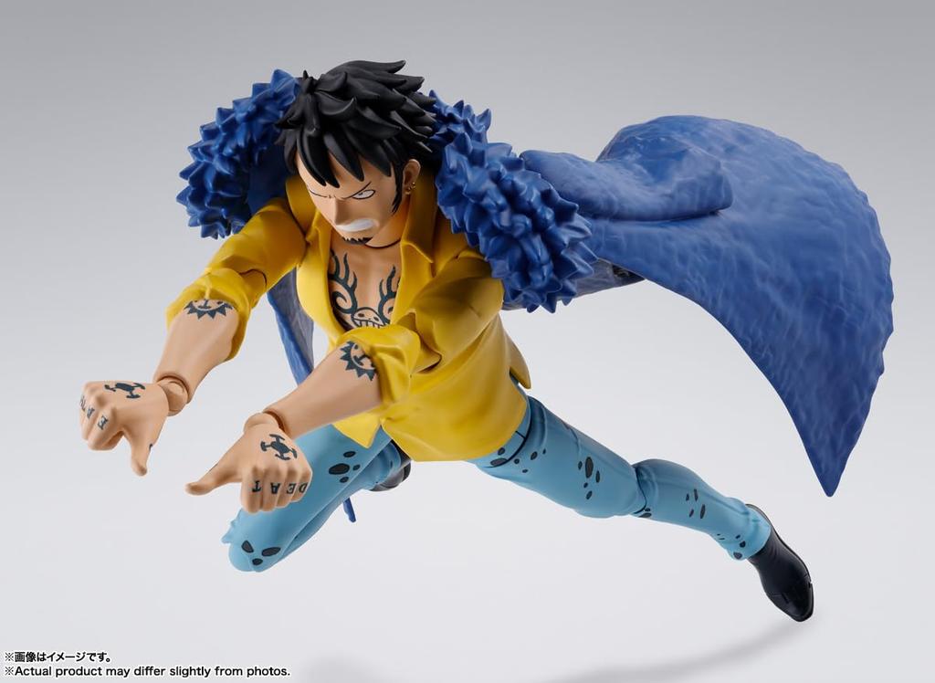 TAMASHII NATIONS ONE PIECE Trafalgar Law Battle of 160mm PVC ABS Painted Movable Figure S.H.Figuarts -The Onigashima- Approx. &