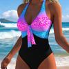 2026 New European and American, One-piece Bikini, Digital Printing Tight Swimsuit Women's Spot