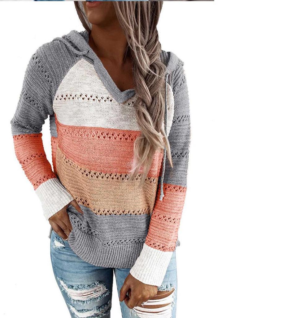 2025 Autumn & Winter Hooded Zipper Long Sleeve Sweater