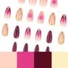 3D Flower Gradient French Wearable Nail Art Tips