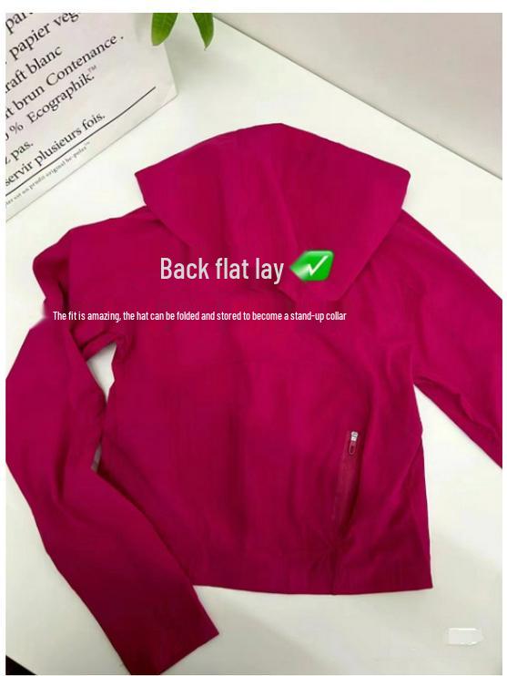 Women's Slim Fit Breathable Sports Jacket: Sun Protection for Spring & Autumn Outdoor Activities, Yoga, Hiking.