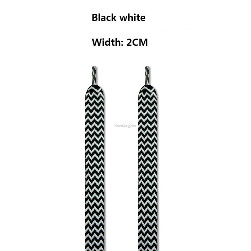 Nieuwe Platte Schoenveters voor Sneakers AF1 Schoenveters Breedte 1,5cm/2cm/3cm Schoenveter merk Veters Schoenen 120/140/160cm Koorden 120cm black