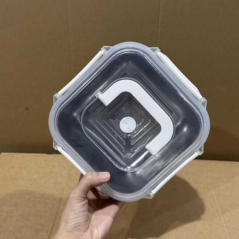 ZISIZ Portable Stainless Steel Square Lunch Box