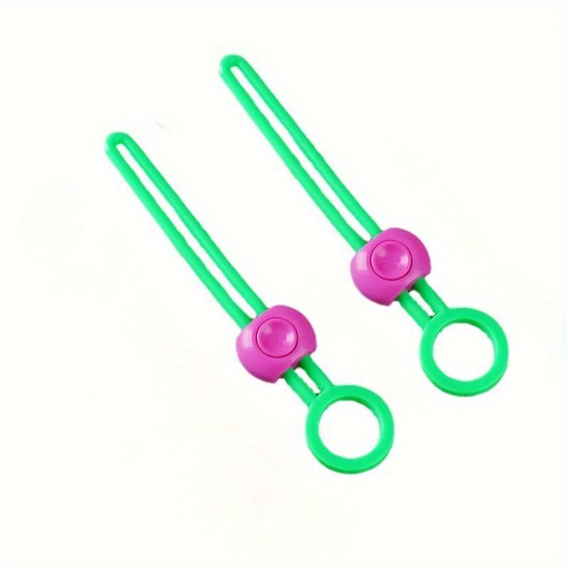 

2pcs Chip Bag Clips, Snack Bags Sealing Clips, Cable Ties Air Tight Sealing Tools зелений