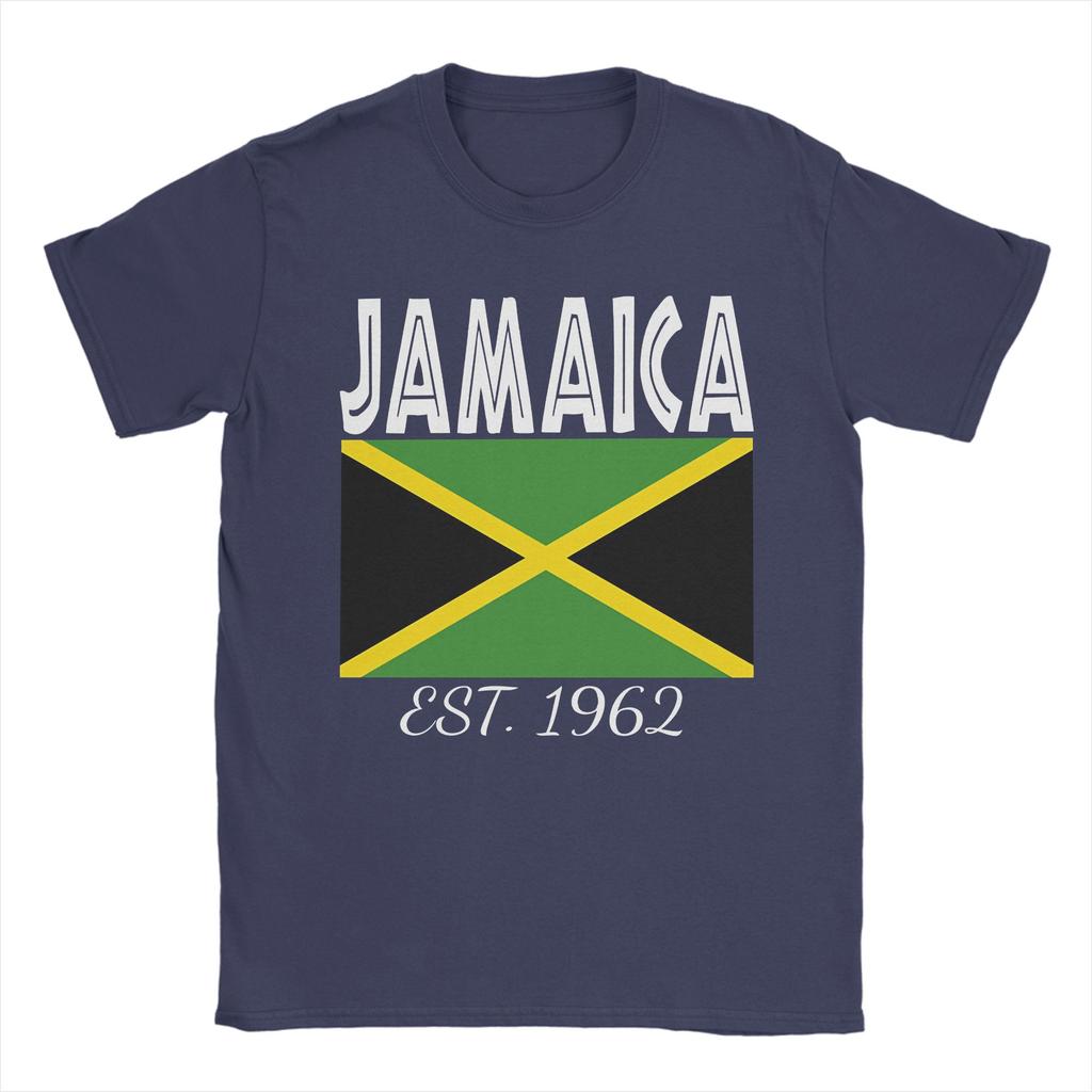 Jamaica EST 1962 Independence Pride Flag of Jamaica TShirt Summer  Vintage T Shirts Cotton Tee Shirt For Unisexs Casual Top Tees