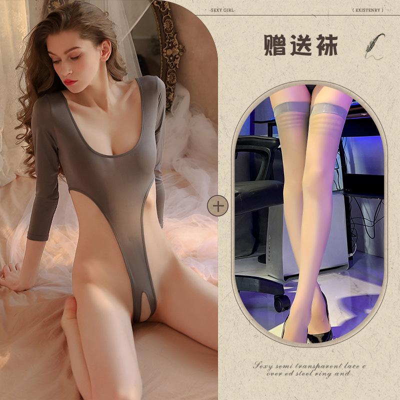Sex Underwear Sexy Passion Pajamas Open Crotch Free Pure Desire Suit Onesie Uniform Temptation 425
