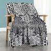 Ethnic Tribal Patterns Customize Text Blanket Gift Personalized Blanket Comfortable Perfect for Sofa Home Decor Bedding Couch All-Season Use