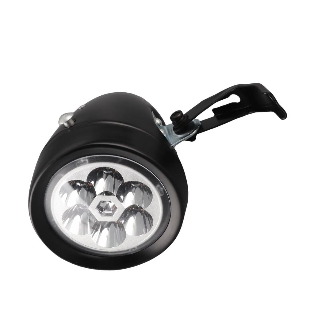 Vintage   Vorderlicht Retro Fahrrad Vorderlampe 6 LED Scheinwerfer mit Halterung für Nachtfahrten Radfahren