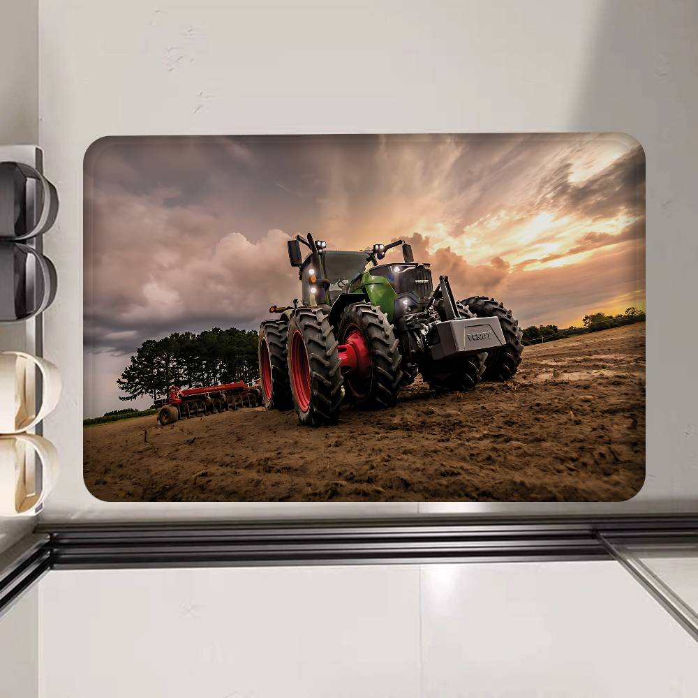 Farming Tractor Fendt Floor Mat Rectangle Anti-slip Home Soft Badmat Front Door Indoor Outdoor Mat Welcome Doormat