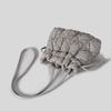 IELGY Simple Rhombus Drawstring Drawstring Bucket Bag Nylon Cloth One-Shoulder Messenger Lightweight Dumpling Bag