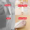 5pcs Clothes Hanging Dust Cover Wedding Dress Cover Suit Coat Storage Bag Transparent Fully Enclosed Clothes Cover With Zipper
