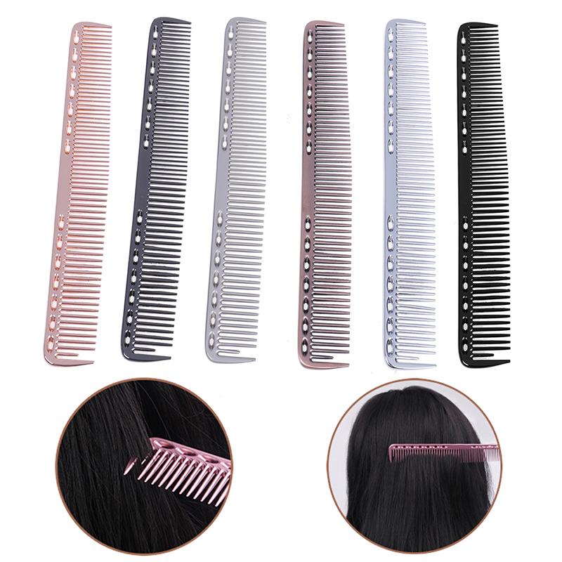 Aluminum Metal Hair Hairdressing & Barbers Salon Professional Combs Anti-Static