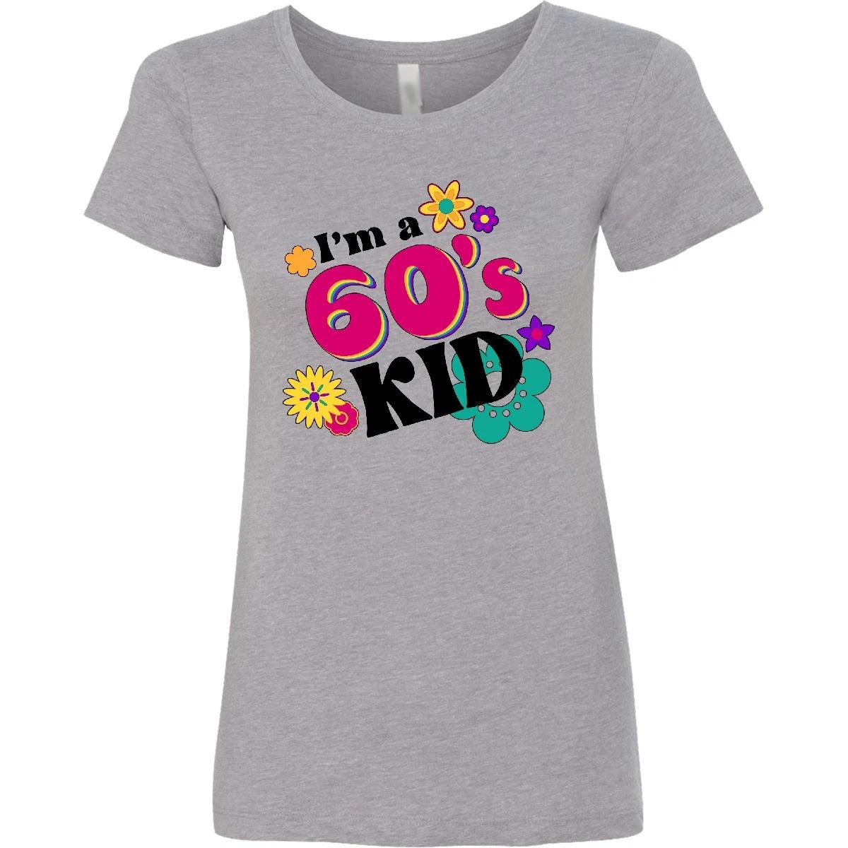 Inktastic I m A 60 s Kid 1960 s Style Colorful Flowers  T-Shirt Birthdays 100