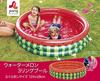 JILONG Watermelon 3-Ring Pool, 124 x 124 x 28cm (inflated size), JL-688000, RD/GR, Medium Size