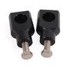 A16P-Motorcycle Black Aluminium Handle Bar Mounting Handlebar Risers Clamp 25Mm For Universal Honda