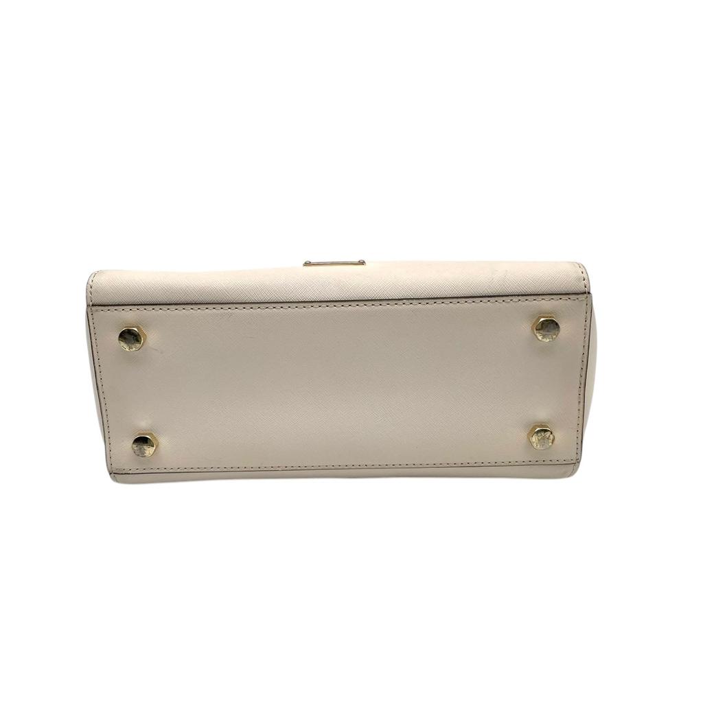 Used Rebecca Minkoff 2-way handbag/shoulder bag Avery AveryHandbag Ivory/black leather Women