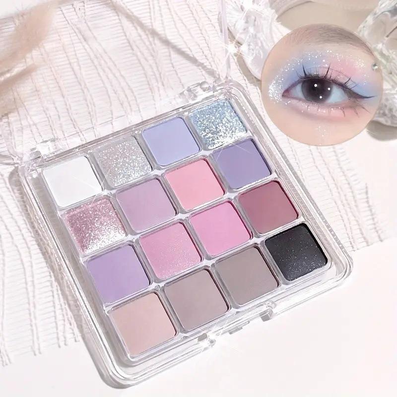 Simple Sixteen-color Eye Shadow Palette Multi-color Pearlescent Matte Eye Shadow Integrated Plate