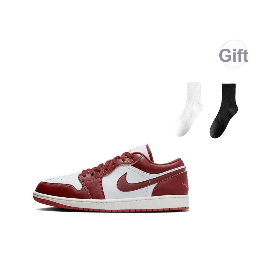 Air Jordan 1 Low SE Dune Red Men Sneakers White Lobster Sail FJ3459-160