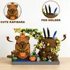 New-Off-The-Shelf Capybara Construction Superior-Grade Assembly-Bricks Premium-Quality Pen Premium-Quality Holder Superior-Grade Cute Top-Grade