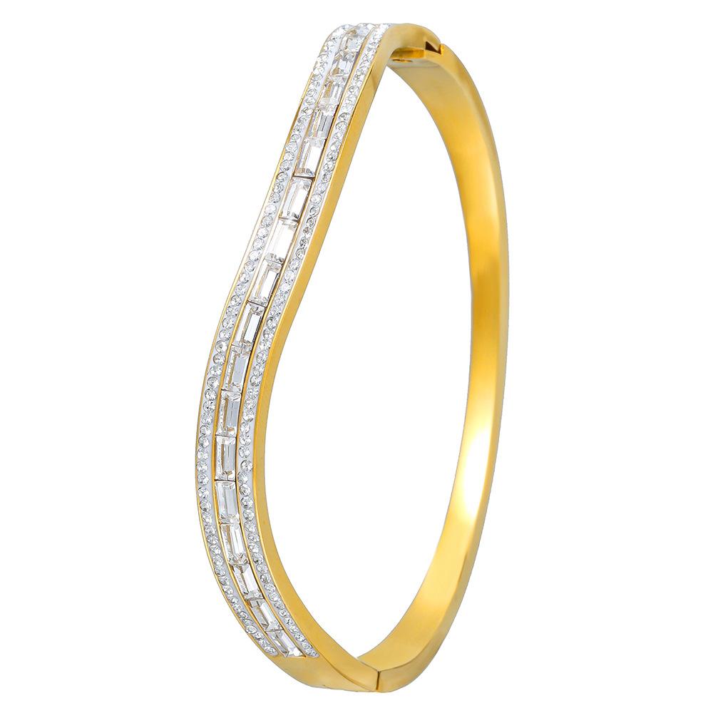 

JYL TS Bracelet Women s Zircon Set Enhances Elegance & Sparkle ZJ13336 фиолетовый