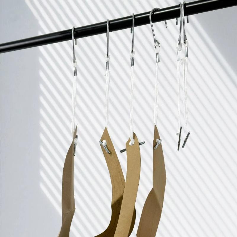 12 Stück Musterhaken mit Seil Metallhaken Kleiderbügel Für Kleidung Musteraufhängung Mode-Design Nähprojekt