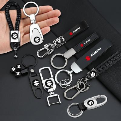 Porte-clés Corde Tressée de Voiture Porte-clés Porte-clés Cadeaux de Couple Accessoires Auto pour JIMNY Grand Vitara Sx4 Swift Alto Emblème