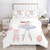 Cartoon Ballet Girl 3D Printed Bedding Set Duvet Covers Pillowcases Comforter Bedding Set Bedclothes Duvet Cover