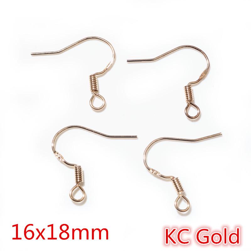 

50-Piece DIY Earring Hooks 925 Engraved Pure Copper Plated Jewelry Making Kit 9g 50 pieces per bag