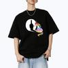 2025 Fashion Unicorn Middle Finger Hip Hop Oversized T-shirt 100% Cotton Short Sleeve T-shirts Crew Neck Unisex Summer Clothing