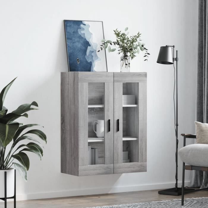 VidaXL Armoire murale sonoma gris 69,5x34x90 cm 828498