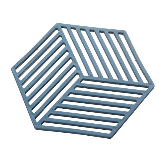 Hollow Heat Resistant Trivet for Hot Dishes Non-Slip Silicone Table Mat for Pots Scratch-Proof