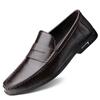 Genuine Leather Men Shoes Casual Men Loafers Breathable Office Formal Shoes Men Designer Slip On Driving Shoes Plus Size 38-46