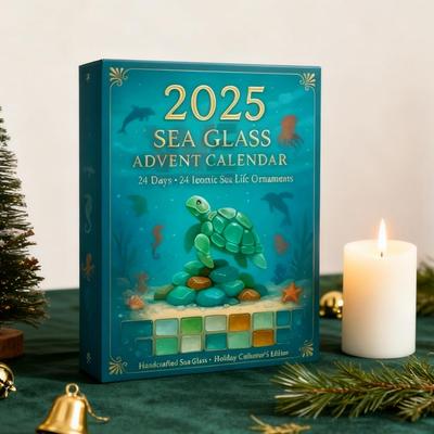 2025 Seeglas Weihnachtliche Meeresschildkröte Adventskalender Festival Blind Box 2D Acryl Anhänger 24 Tage Weihnachtlicher Countdown Kalender