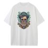 Baggy T Shirt Cotton Graphic Tees Design Clothes Old School Skull Pattern Dropped Shoulder Vintage Tops Oversize T Shirts