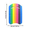 Kids Adults Rainbow Swimming Kick Board Foam Float Kick Board Pool Training Aid Float Hand Foam Board Tool