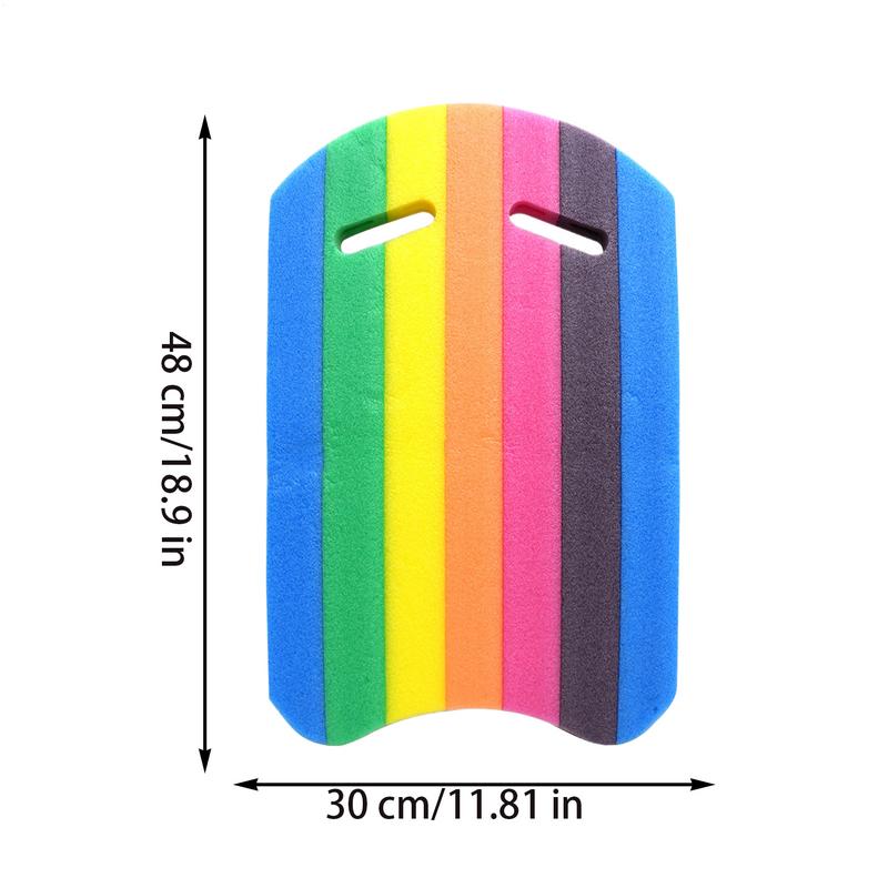 Kids Adults Rainbow Swimming Kick Board Foam Float Kick Board Pool Training Aid Float Hand Foam Board Tool