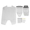 RC Skid Plate Stainless Steel RC Chassis Armor Guard for Big Rock 1/10 RC Cars Silver Outdoor