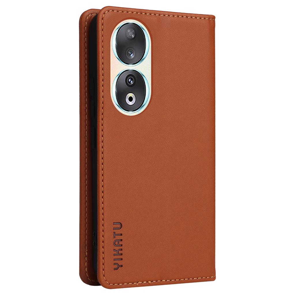 YIKATU YK-001 For Honor 90 Case Stand Leather Phone Cover Strong Magnetic Closure