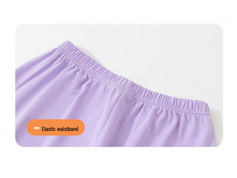 Dziewczęcy komplet piżamy z czystej bawełny z długim rękawem - Miękki, Wygodny i Antybakteryjny na Jesień i Wiosnę