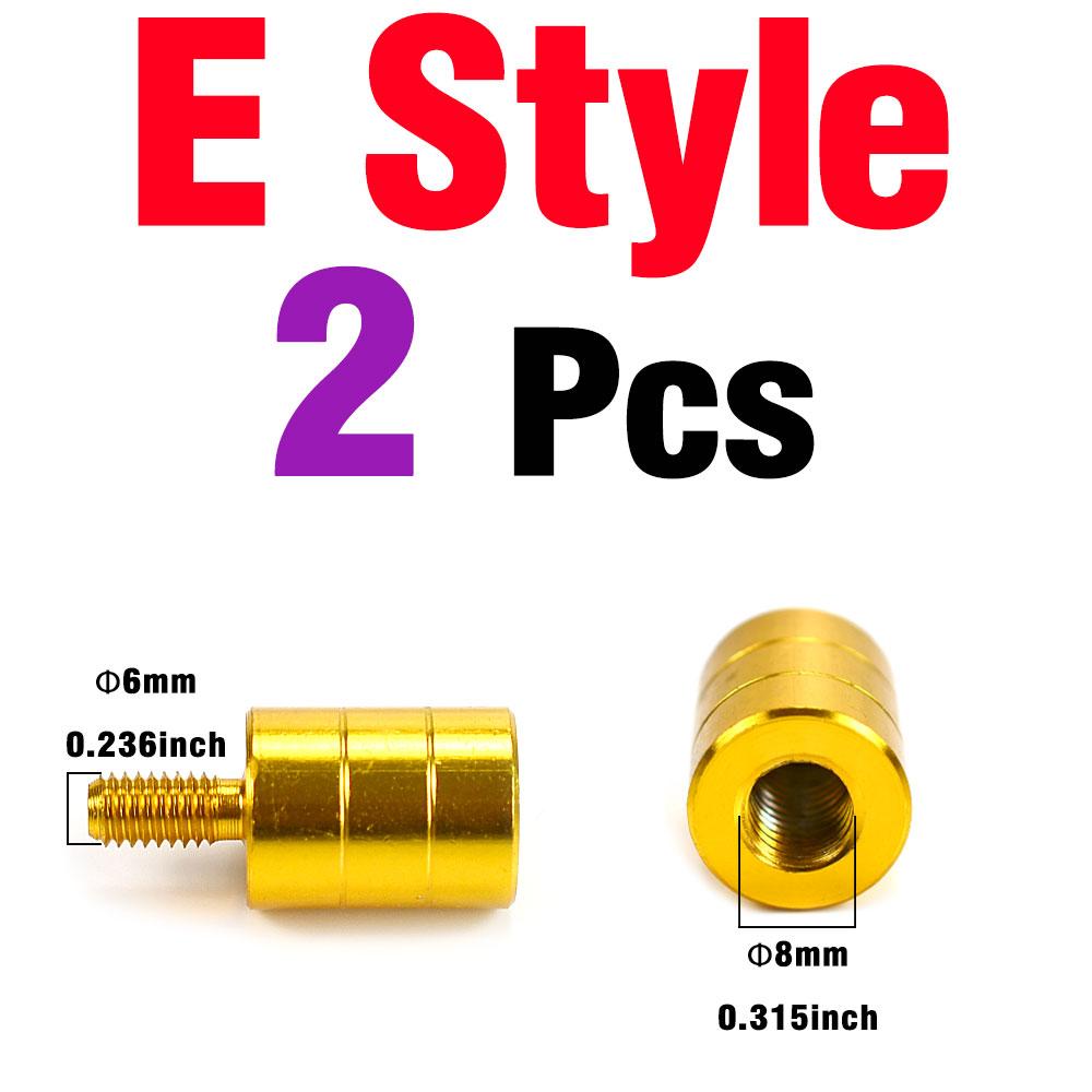 MNFT 2Pcs Fishing Landing Net Head Connector M6/M8/M10/M12 Adapter Converter Mount Screw for Fish Net with Pole Handle