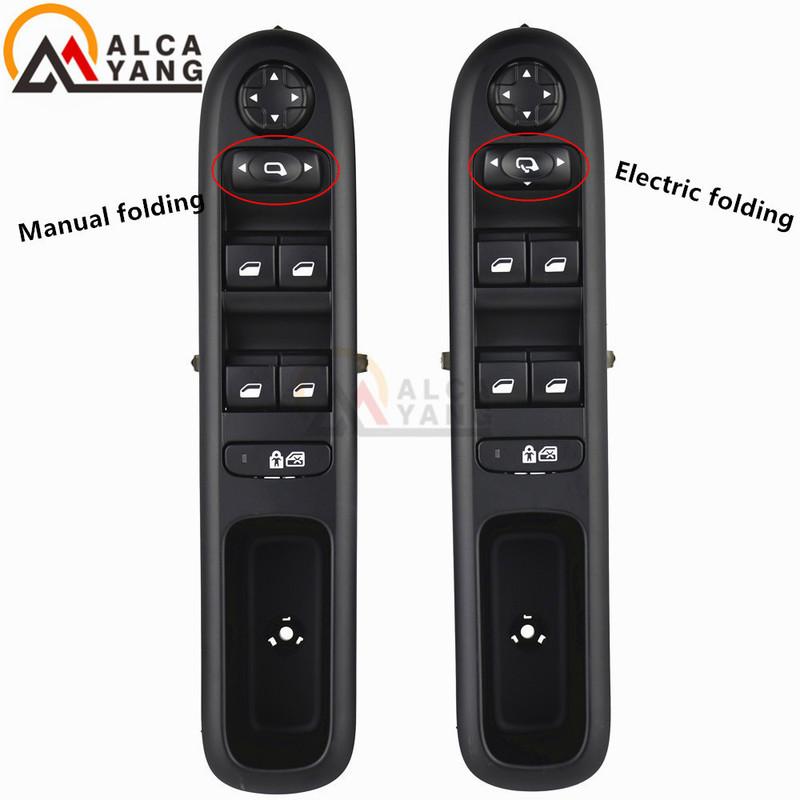 High Quality Master Power Window Switch For Peugeot 3008 5008 Hatchback Wagon Left front door lifter switch 96650621ZD 6490X6