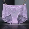 Lace High Waist Briefs Cinching Hip Lifting Underwear for Women Pure Cotton Antibacterial Strong Seamless Triangle Panties