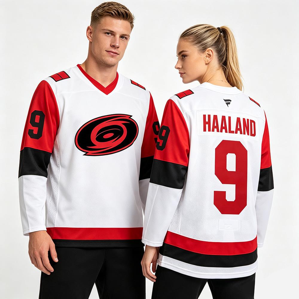 Erling Haaland 2026 MVP Hockey Jersey Number 9 Women Men's Sports Quick Dry T Shirt Breathable Short Sleeve Top Casual