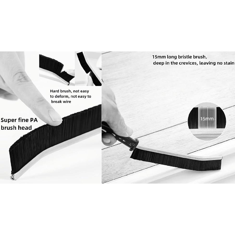4 PCS Crevice Cleaning Brush,Hard Bristle Crevice Cleaning Brush,Crevice Cleaning Tool Is Effective To Clean The Small Gap Of Kitchen, Tolilet And