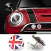 For MINI Cooper JCW Accessories S One Countryman R60 R61 F55 F56 F60 Metal 3D Grille Front Emblem Stickers Badge Car Style
